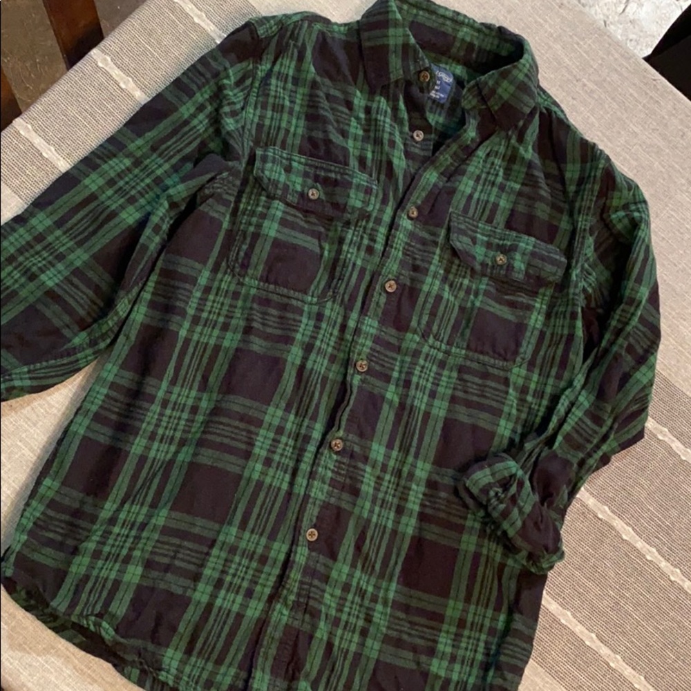 Green and Black Flannel